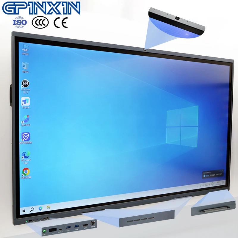 65/75/85/86/98/110 Inch Digital Interactive Whiteboard Lcd Display Educational Equipment With High Smart Board