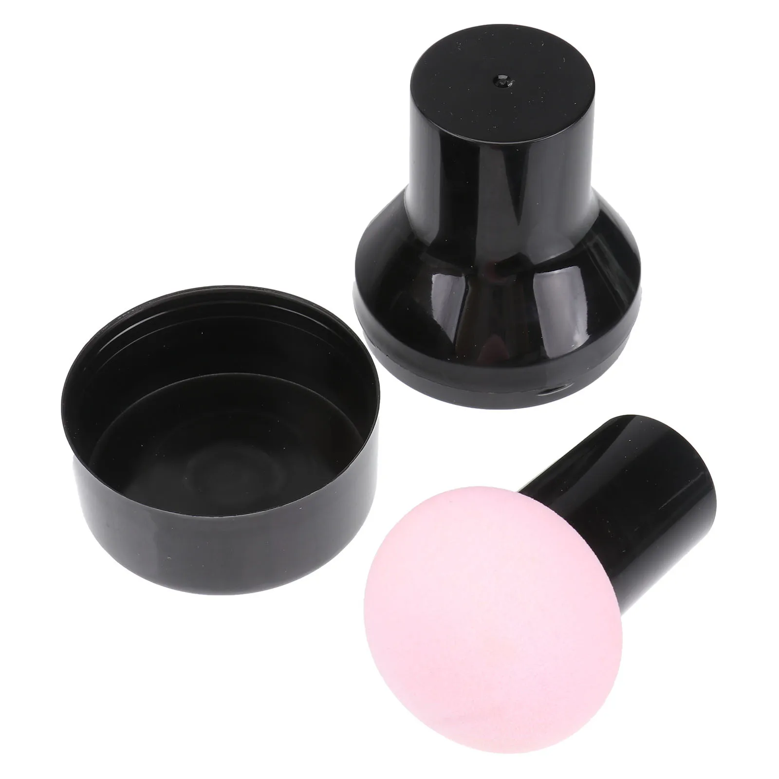 Esponja de maquiagem de silicone para pó de cogumelo, 3 peças, expande na água, lavável, liquidificador reutilizável para base, creme, corretivo molhado