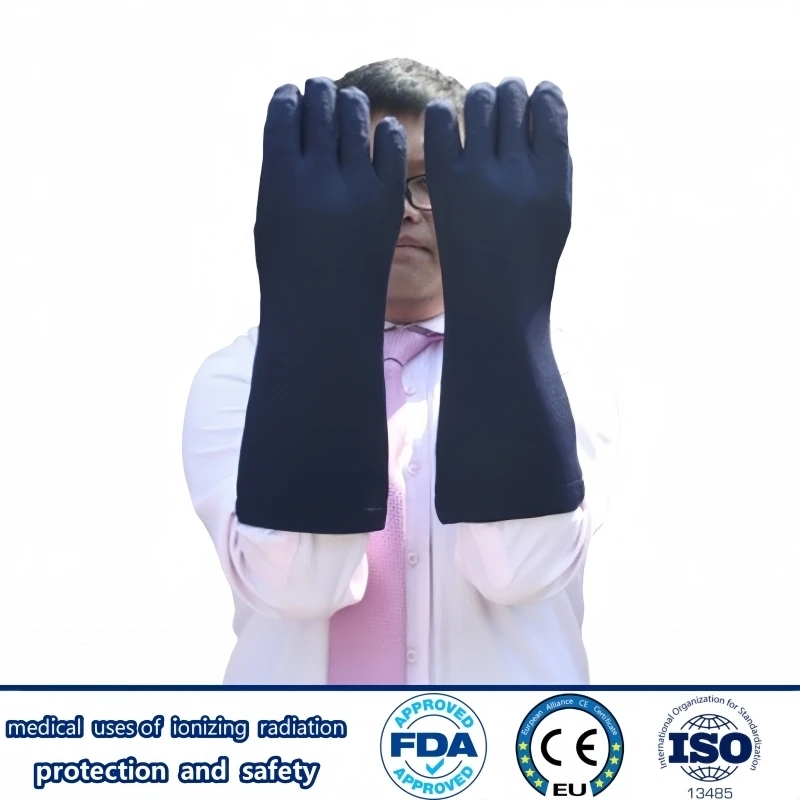 

X-ray gamma ray radiation protective 0.25/0.35/0.5mmpb lead gloves radioactive workshops radiological protection lead gloves