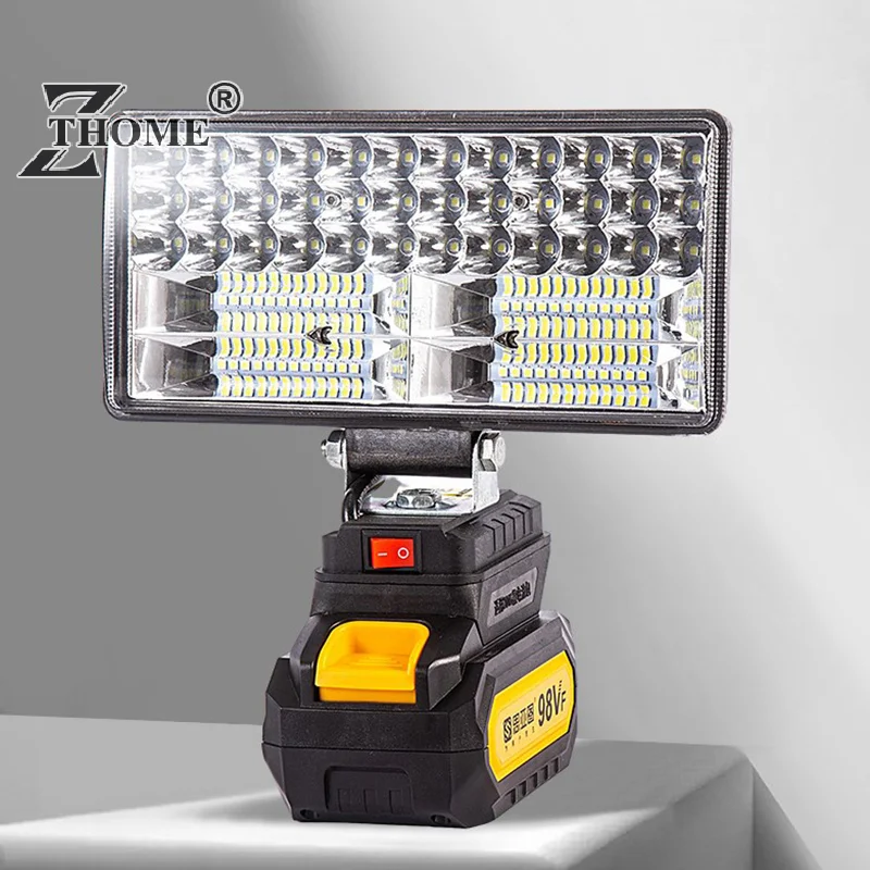 

For Dewalt 18V Li-ion Battery LED Work Light 3/4 Inch Flashlight Portable Emergency Flood Lamp Camping Lamp