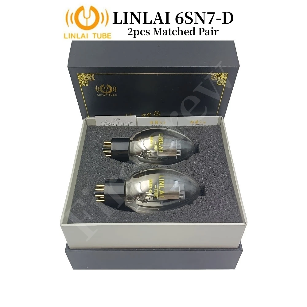 LINLAI Vacuum Tube 6SN7-D 6SN7D Replace 6SN7 CV181 6N8P 5692 6H8C ECC32 HIFI Audio Valve Electronic Tube Amp Diy Matched Quad