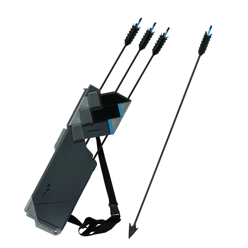 Rekwizyty do cosplayu Zero Absolute, strój, nienarzędzowana broń dwufunkcyjna, podwójny miecz, łuk, strzały bez pocisków, sakwa, pochwa na miecz