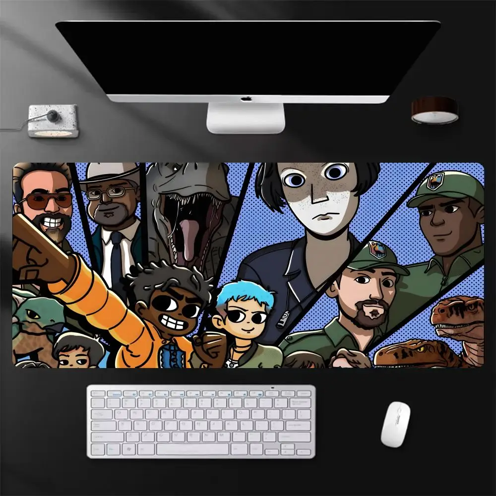 

Коврик для мыши J-Jurassic World Chaos Theory Season, большой игровой коврик для мыши с застежкой LockEdge, утолщенный, для компьютерной клавиатуры, стола, рабочего места, размер M