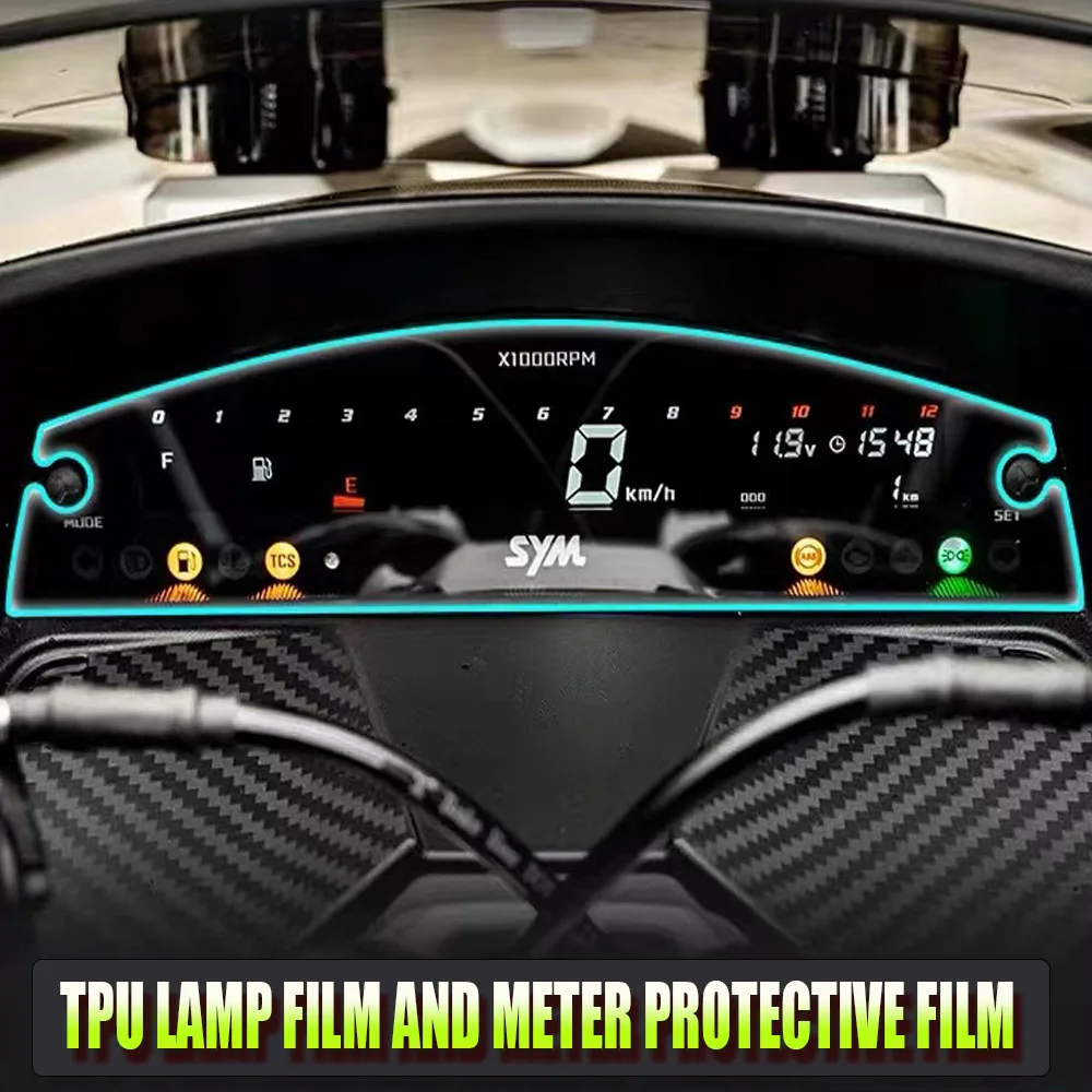 

Motorcycle TPU Instrument Film Headlight Protective Film Tail Light Film For Sym Jet X 125 / 150 / 200