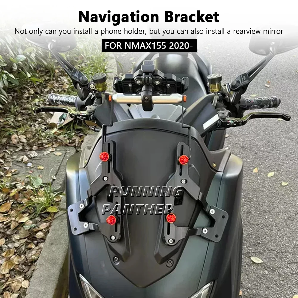 Motorcycle Phone Holder Windshield Bracket Rearview Mirror Bracket For YAMAHA N-MAX155 NMAX155 N-MAX 155 NMAX 155 2020-