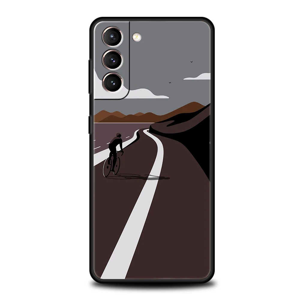 Frankreich Fahrrad Übung Telefon Fall Für Samsung Galaxy S25 Rand S24 S23 S22 Ultra S20 S21 FE 5G S10 S9 plus S10E Soft Cover