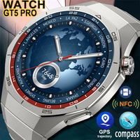 2025 New Watch GT5 Pro Smart Watch HD AMOLED Screen NFC GPS Tracker Bluetooth Call Health Waterproof Smartwatch Men Women