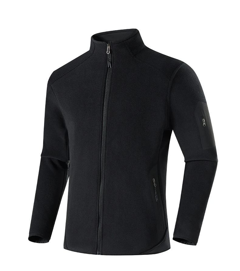 JNLN Herren Damen Winter Fleecejacke Outdoor Winddichte Thermojacke Unisex Wander-, Camping-, Kletter- und Sportjacke – Detail 16