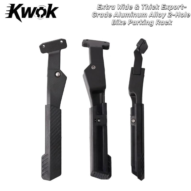 

KWOK Adjustable Bicycle Kickstand Aluminium Alloy MTB/Snow/Folding Bike/Electric Vehicle Bicycle Side Footrest 24-29 Inch