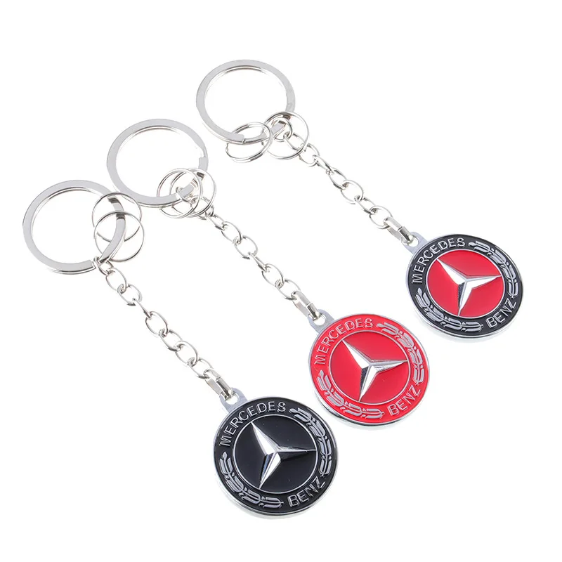 Car Keychain Key Chain Auto Emblem Key Ring Accessories For Mercedes Benz AMG Smart W205 C300 W168 W203 W206 W108 W124 W126 GLA