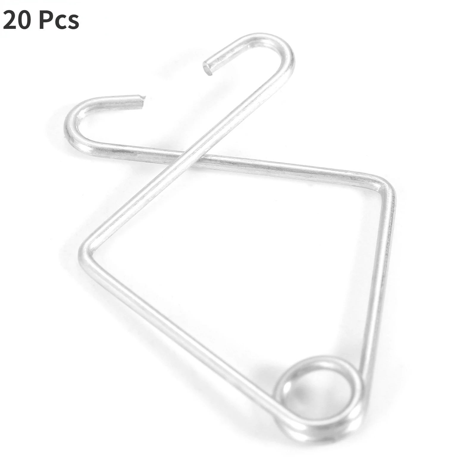 20Pcs 32*22mm Ceiling Hook Clips T-bar Wire Squeeze Clip Hanger Hooks for Office Classroom Party Home Wedding Decor Hanging Sign