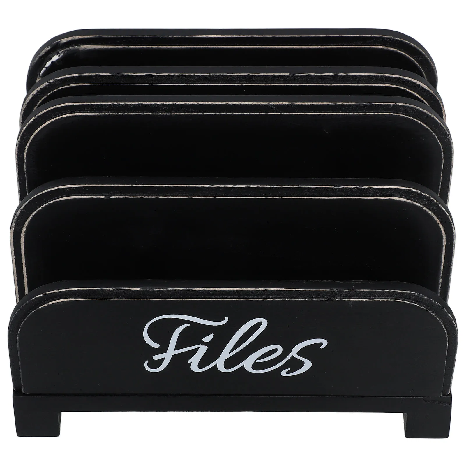 

Wooden File Storage Rack for Desk Desktop Mail Sorters Letter Folder Paper Office Home School Document ganizer Envelope