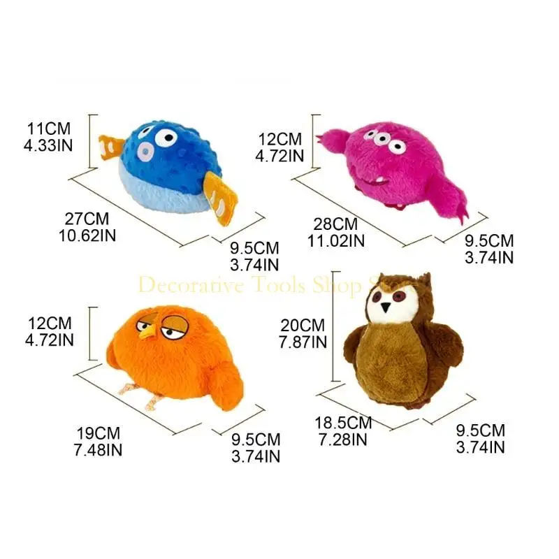 QX2E لعبة الكلب الكرة هريرة ملونة قابلة للشحن كذاب فروي الكرة الحركة التلقائية