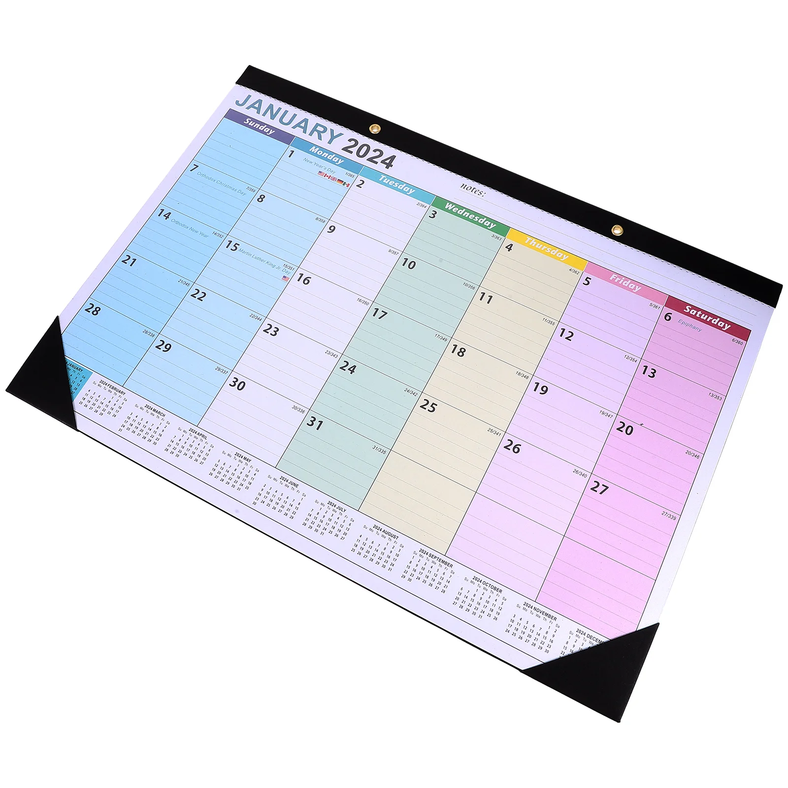 

English Wall 2024 18 Months Family Monthly 2024 Wall Calendar Planner Large Simple Home Office Hanging Room Schedule