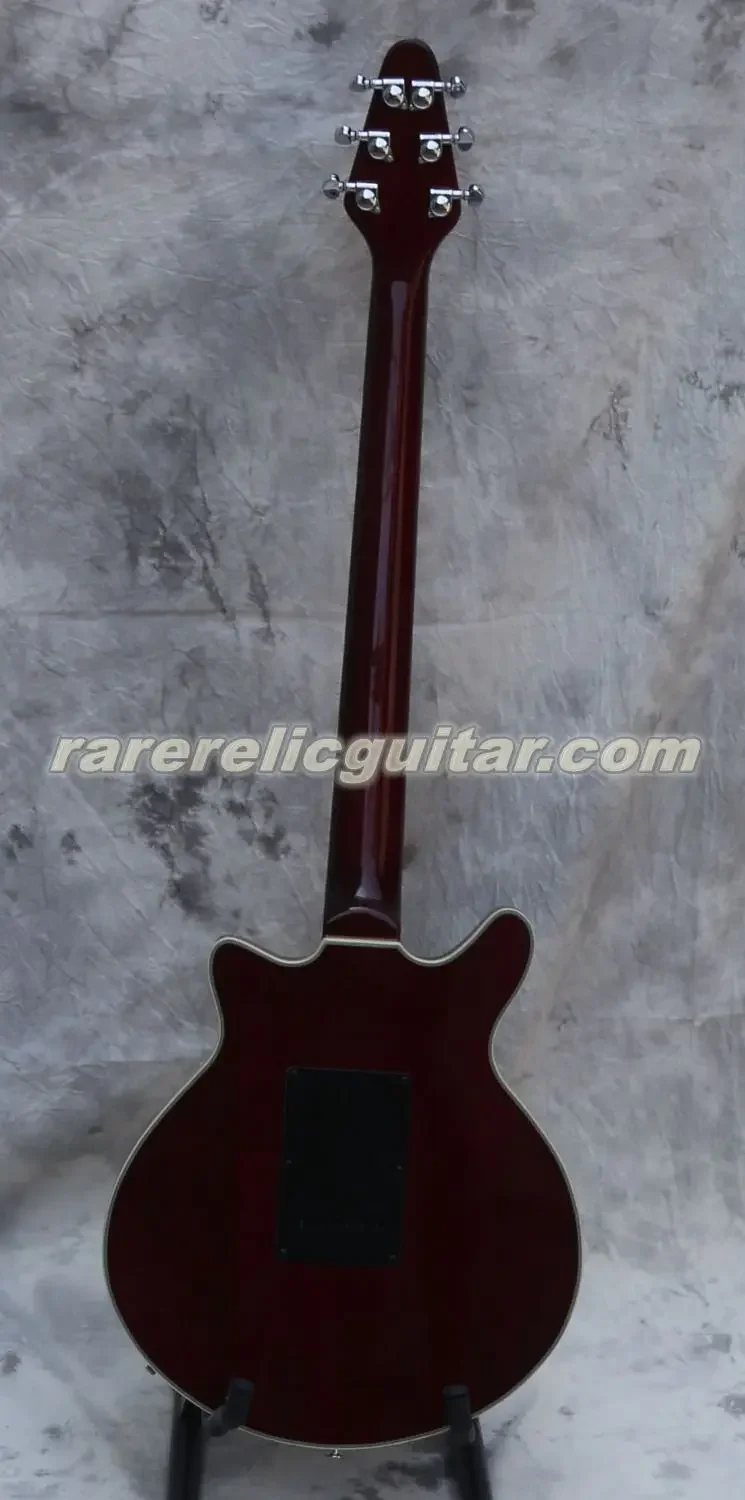 In Stock Wine Red Brian May Signature Electric Guitar 3 Burns Pickups Tremolo Bridge 22 Frets 6 Switch Chrome Hardware