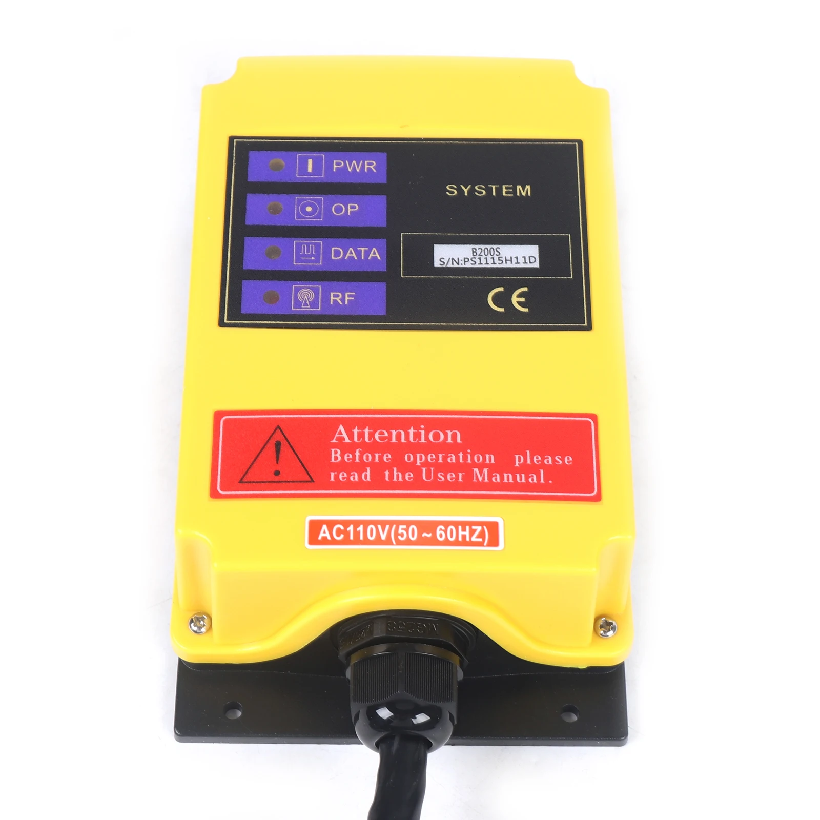 2 Speed 6 Channel Electric Hoist Crane Radio Remote Control System 2 Transmitter