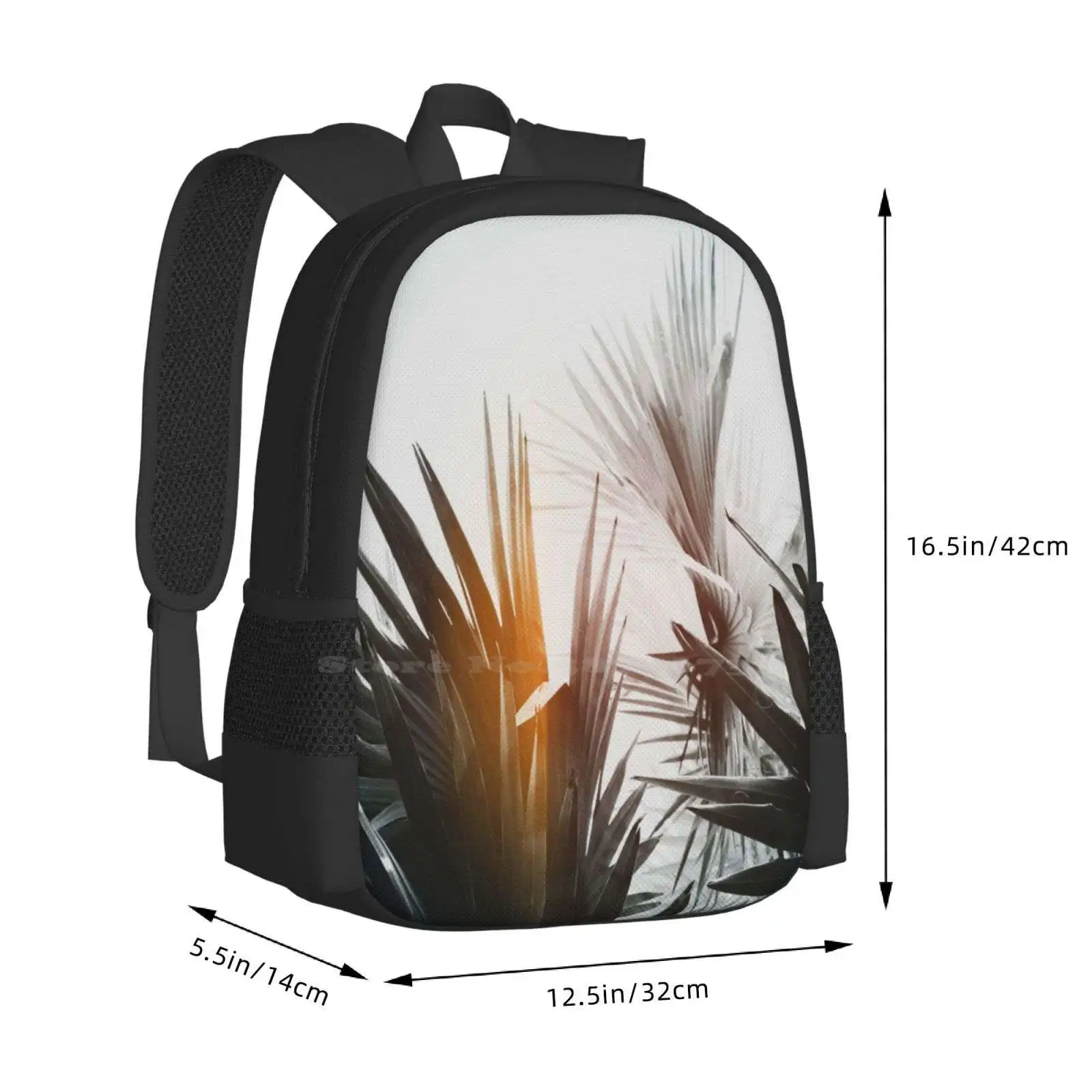 Flare #1 Schult asche große Kapazität Rucksack Laptop Flare tropische Kunst Palme Kunst Alicia Bock Palme Kunst Florida Kalifornien