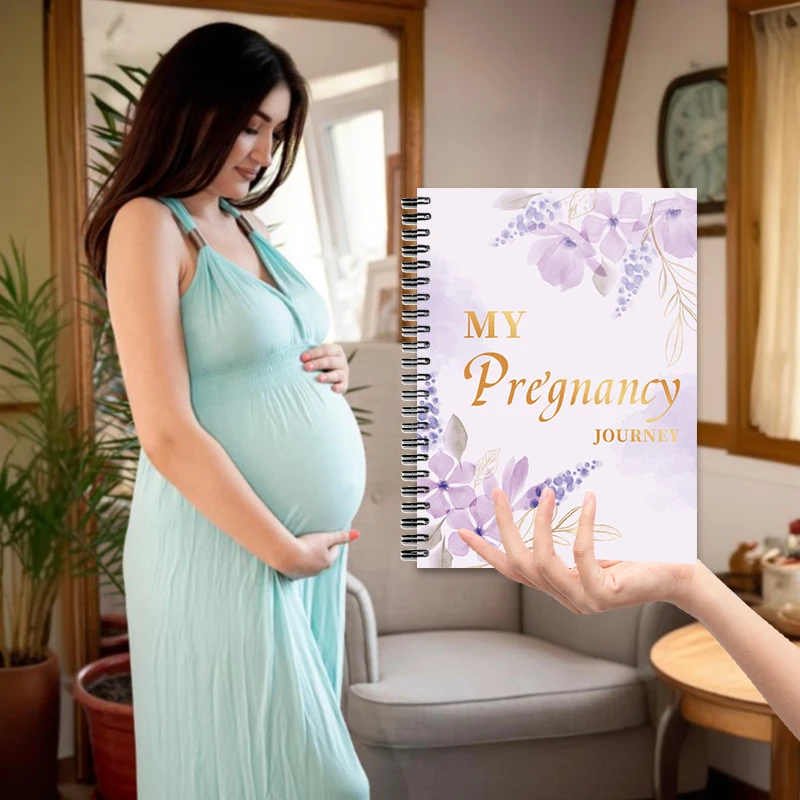 A portable pregnancy diary memoir gift for pregnant moms for children's growth log