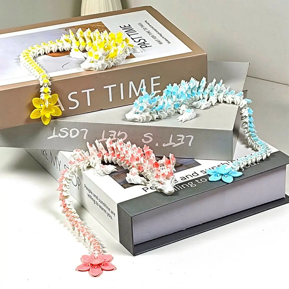 

Simulated Eye 3D Printed Dragon Laser Rotatable 3D Printed Diceratops Dragon Sakura Dragon Poseable Joints