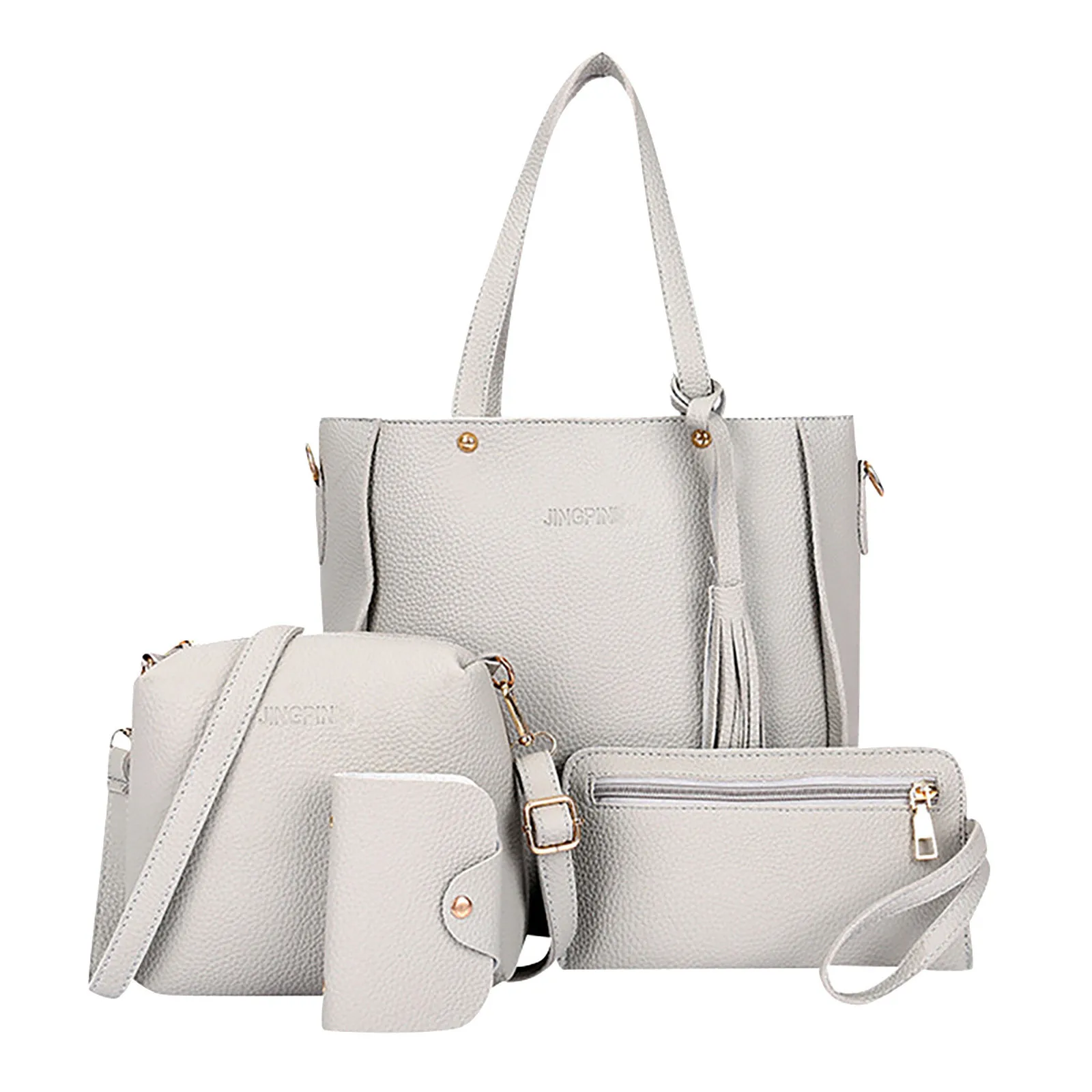 Borsa donna 2021 nuova moda borsa a tracolla in quattro pezzi borsa a tracolla portafoglio borsa Carteras Bolsas Para Mujer 2024 borse di lusso
