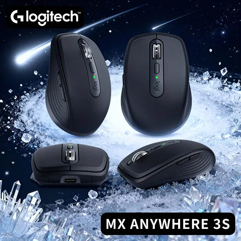 

Logitech MX Anywhere 3S Portable Wireless Mouse, Silent Technology, 8K DPI Darkfield, Multi-Device