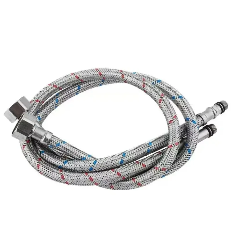 

G1/2 Caliber Hoses Length 50cm/60cm/80cm/100cm Faucet Hoses Cold Hot Mixer Faucet Stainless Steel Water Inlet Pipe High Quality