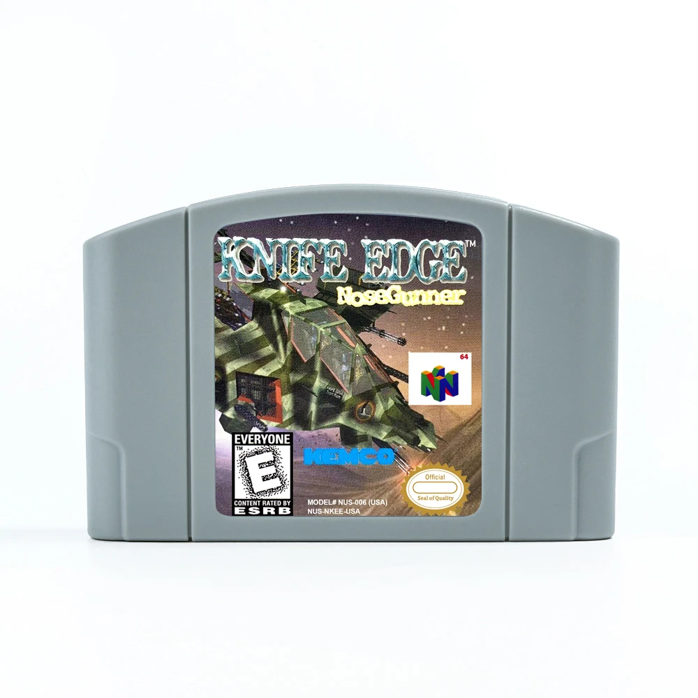 Knife Edge - Nose Gunner Game Cartridge for 64 Bit NTSC USA  Consoles N64 Game Card