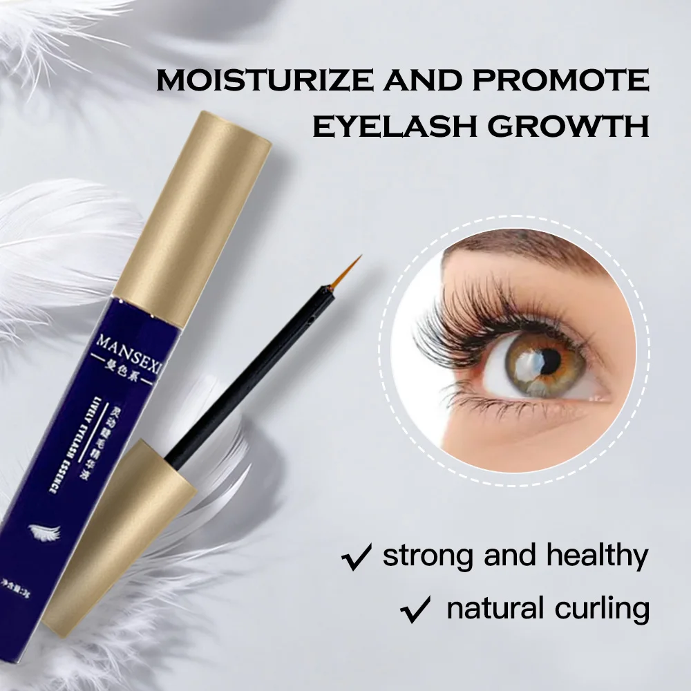 Soro de crescimento de cílios de Natal e Halloween – intensificador de cílios nutritivo para cílios mais longos, mais completos e curvados, à prova d'água, cuidados com os olhos