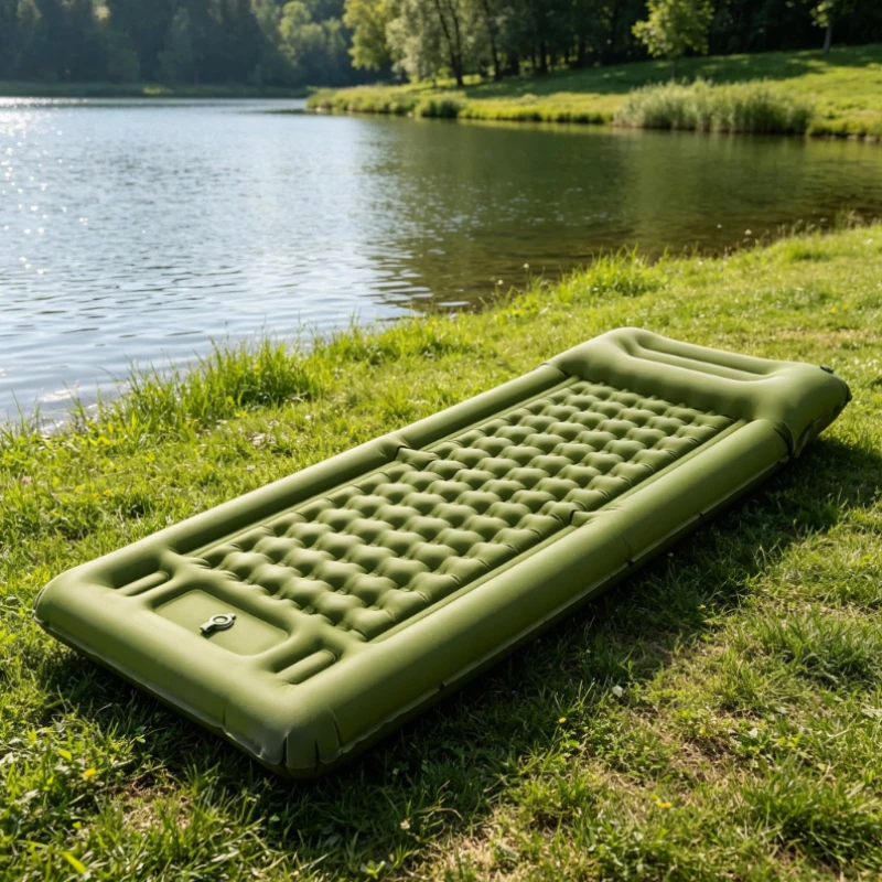 2026NEW Thicken Outdoor Camping Mattress Self Inflating Ultralight Air Mattress Built in Inflator Pump for Hiking Fishing Travel