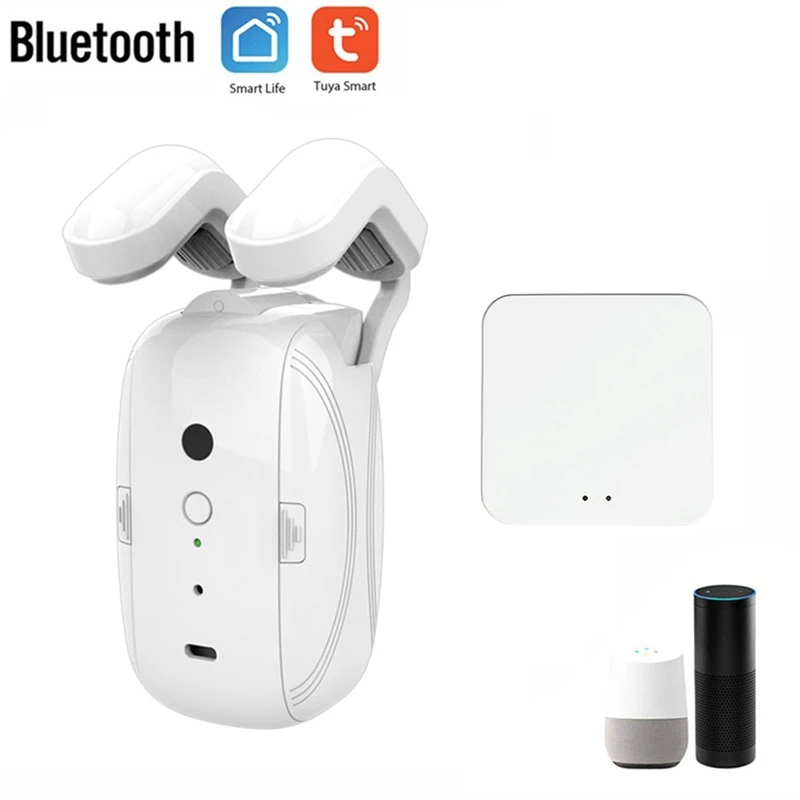 

Tuya Smart Automatic Curtain Opener+Gateway Bluetooth Roman Rod Curtains Switch Remote Control For Alexa Google Home