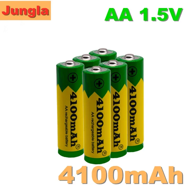 

2022 Brand AA rechargeable battery 4100mah 1.5V New Alkaline Rechargeable batery for led light toy mp3