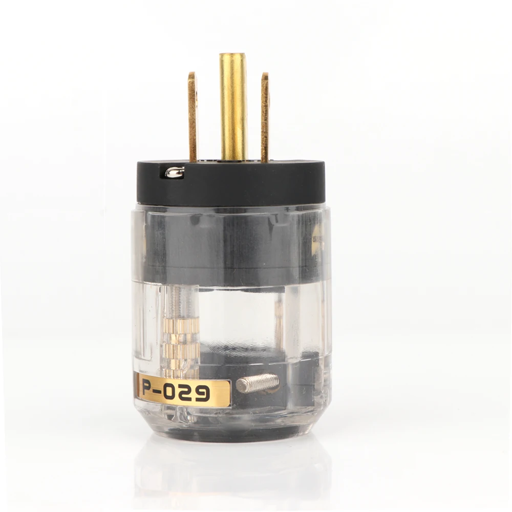 P029G Hifi X 2 قطعة النحاس الولايات المتحدة القياسية Hifi موصل الطاقة التوصيل جاك مقبس الصوت مقبس الطاقة الأمريكية