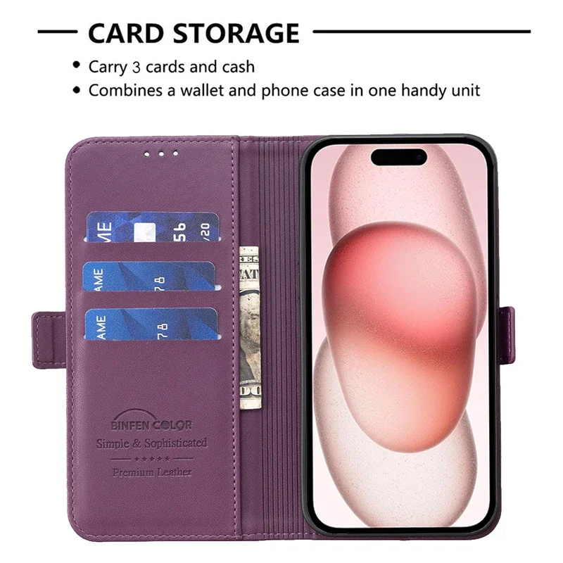 Wallet Card Slot Magnetic Flip Leather Case For iPhone 17 Air 16e 15 Pro Max 14 Plus 13 12 11 X XR SE3 SE2 8 7 Card Holder