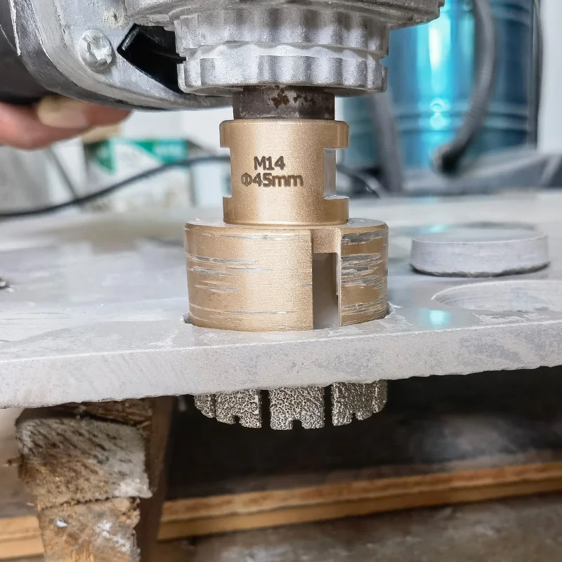Imagem -06 - Thread Soldada Diamond Core Drilling Bit Hole Saw Hole Opener Conjunto de Ferramentas Dry Drill Bit Telha Cerâmica Granito Mármore Pcs Pcs Pcs 12 Pcs M14