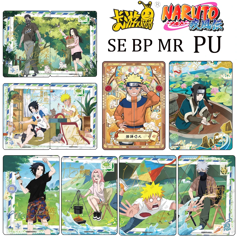 Naruto KAYOU BP MR PU SE NRZ06 Naruto Uzumaki Sakura Haruno Sasuke Uchiha Kakashi Hachiki Hot stamping colorful collection cards