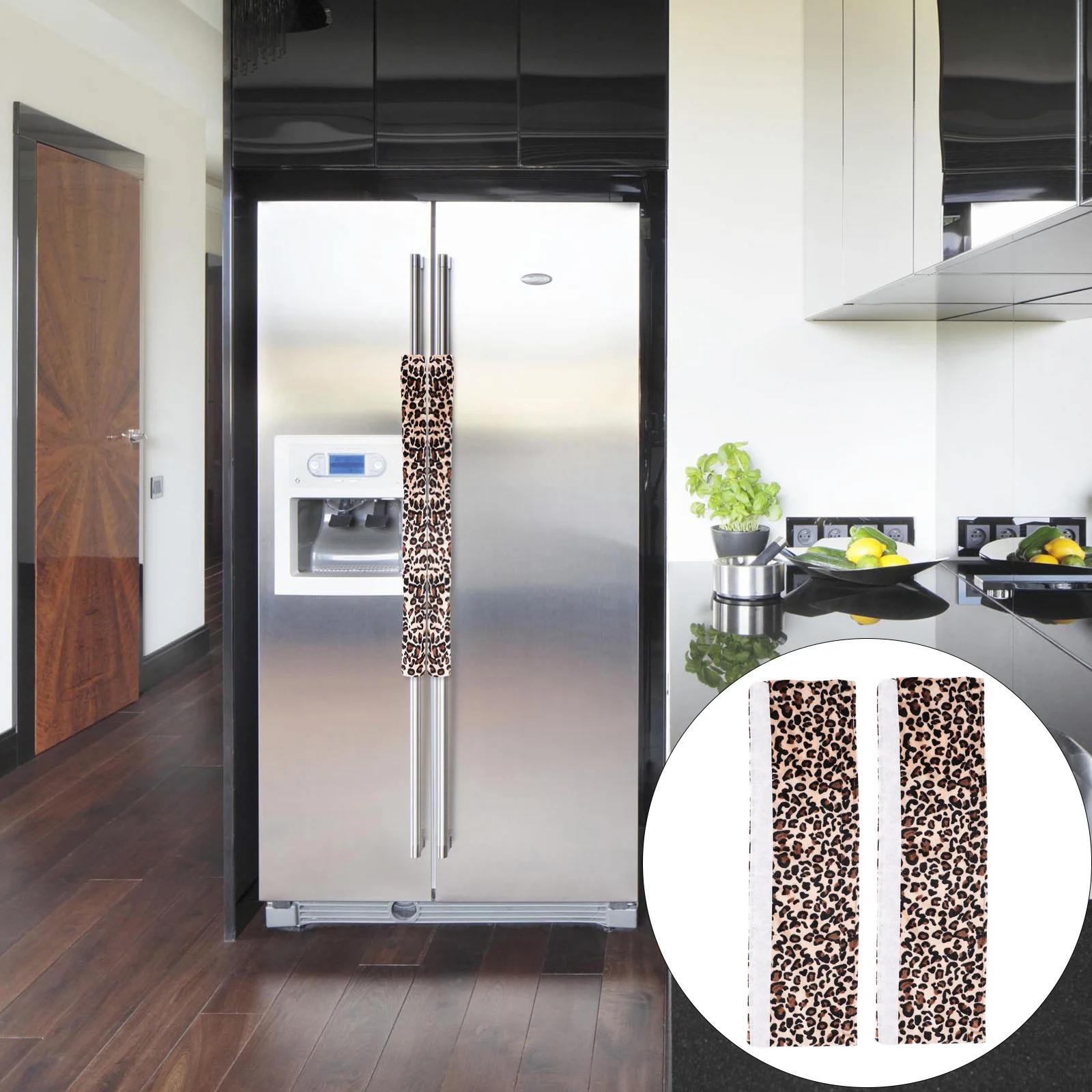 

4pcs Refrigerator Handle Covers Soft Anti-Slip Grip For Kitchen Appliance Door Fridge Freezer Oven Microwave Cover