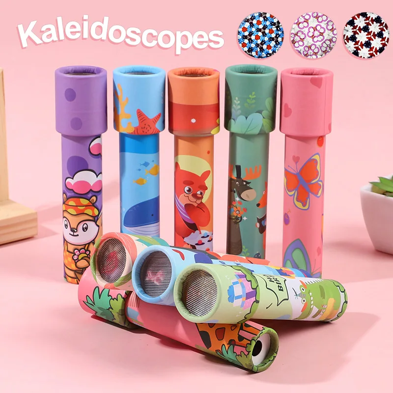 

5/10pcs Cartoon Rotating Kaleidoscope for Kids Birthday Party Favors Educational Toy Pinata Fillers School Prizes Baby Shower