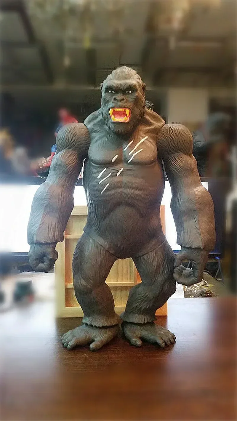 [Funny] Large size 45CM Movie Skull Island orangutan Action Figure Toy Gorilla Collection Model Desk decorations kids gift toys