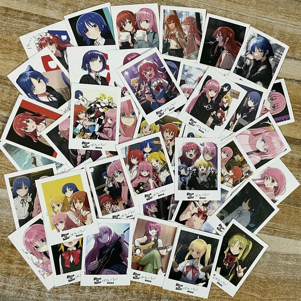 

40 PCS BOCCHI THE ROCK Anime Greeting Gotoh Hitori Yamada Ryo Cosplay LOMO Card Christmas Gifts Girls