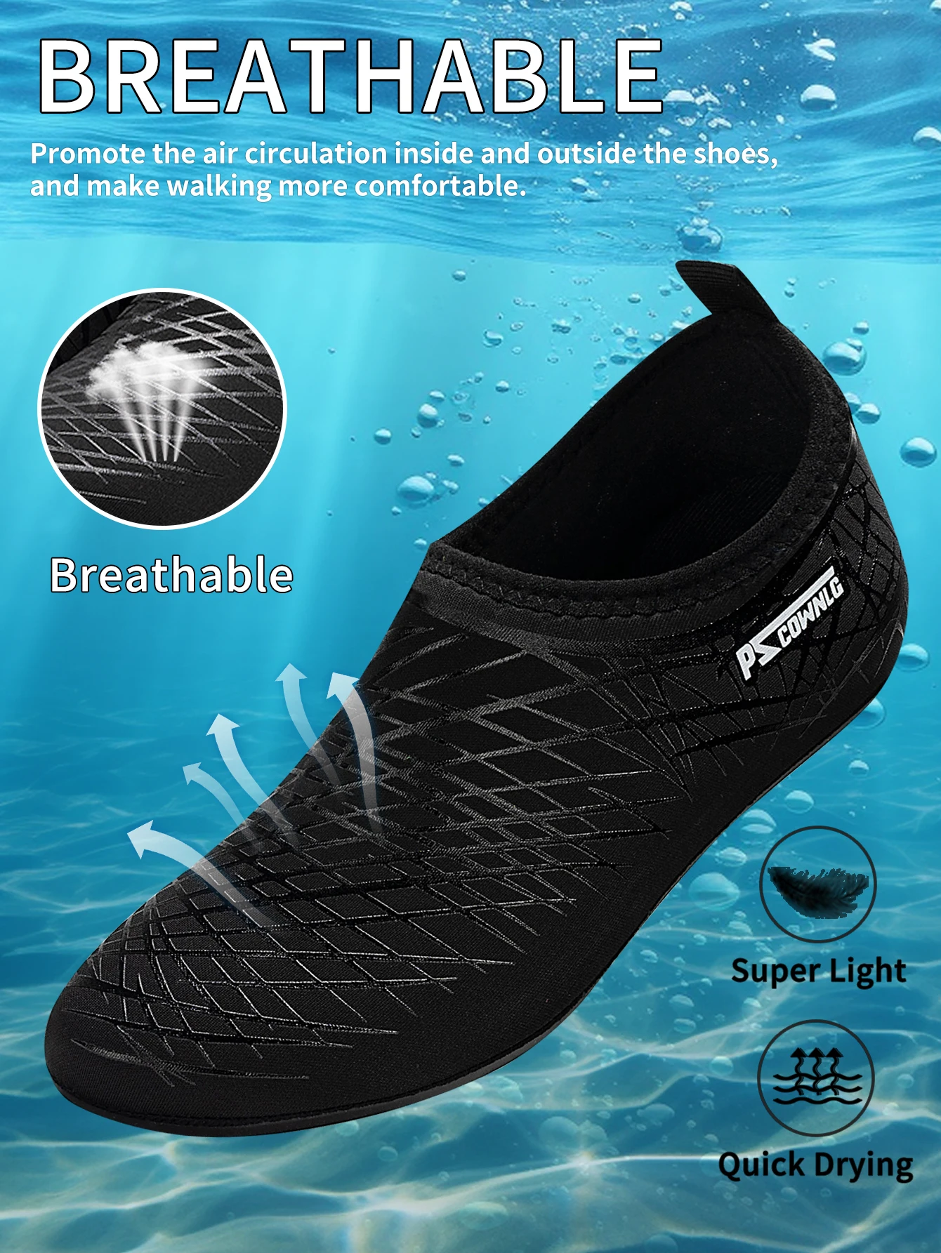Männer Frauen Tauchen Schuhe Strand Schwimmen Wasser Sport Sneaker Fitness Tanz Schwimmen Surfen Schnorcheln Schuh – Detail 8