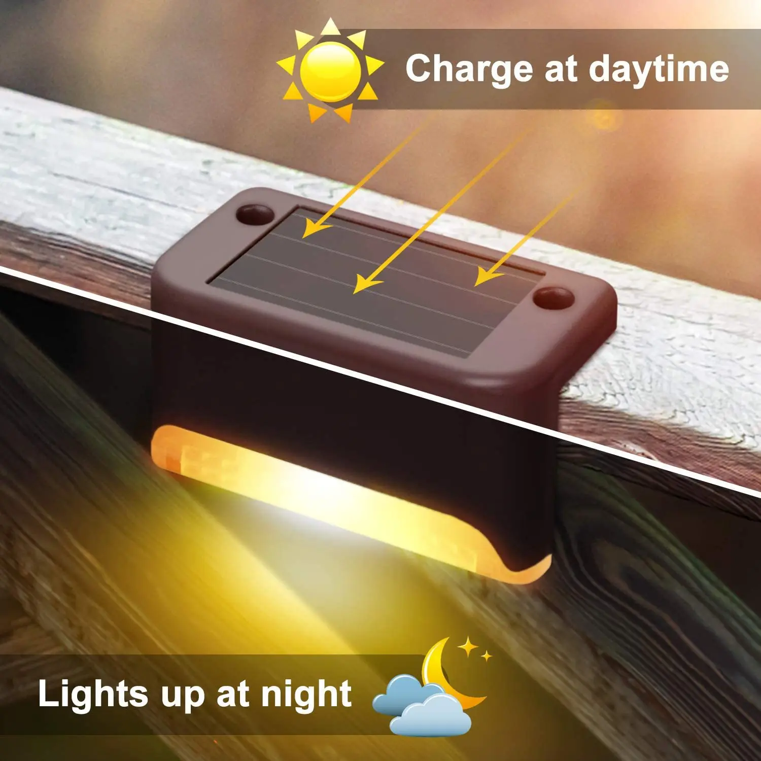 Luz Solar impermeable para escaleras al aire libre, lámpara de paso para jardín, valla, camino, Patio, decoración de jardín, iluminación LED cálida para césped, 4 piezas