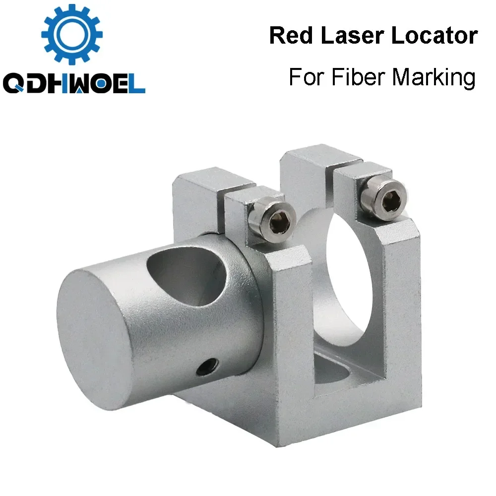 QDHWOEL محدد موقع الليزر الأحمر نقطة حمراء محدد جزء القطر 12 مللي متر ملحقات المسار البصري لآلة وضع علامات المعادن بالألياف