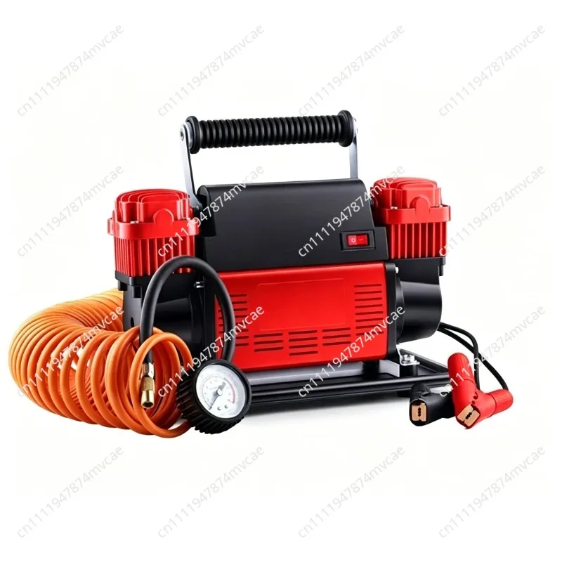 Vehicle Air Pump Double Cylinder 12v High Power High Pressure Automobile Air Pump Air Pound Suv Filling Electric
