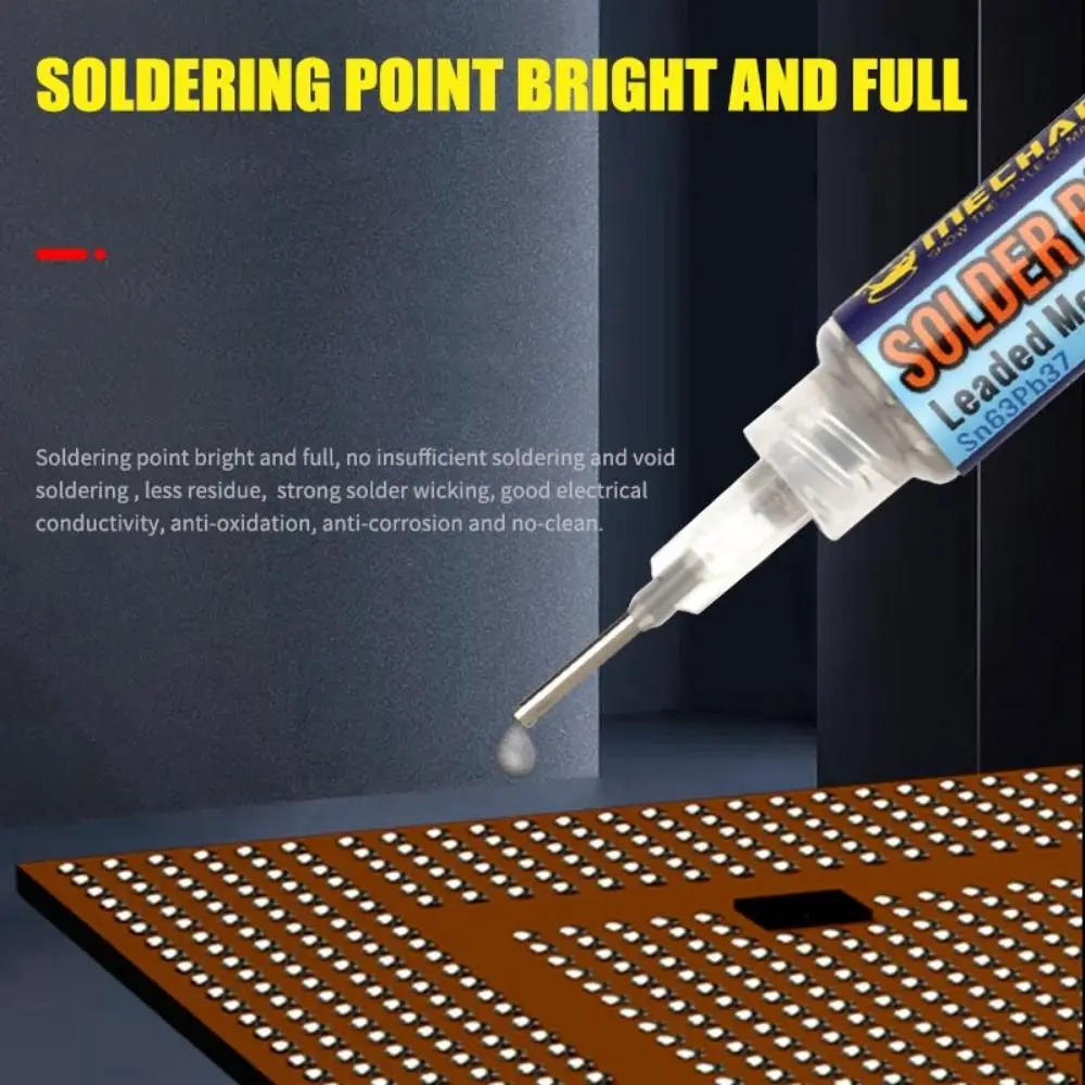 

Rod Type Soldering Paste with Lead Medium Temperature Solder Flux High Quality Wash-free Solder Needles Computer Motherboard