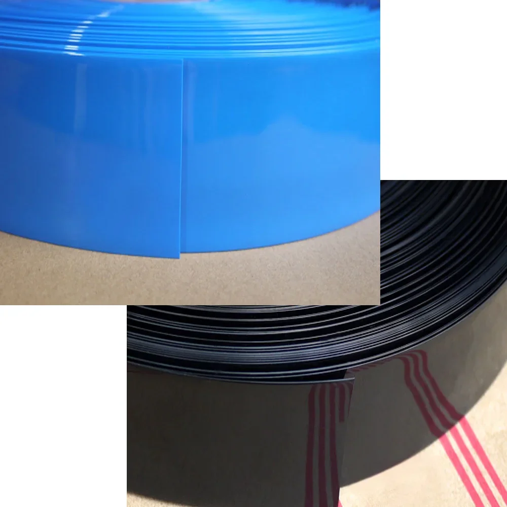 Width 17mm~ 250mm 18650 Lip Battery PVC Heat Shrink Tube Pack Dia 10.8 - 159mm Insulated Film Wrap lithium Case Cable Sleeve