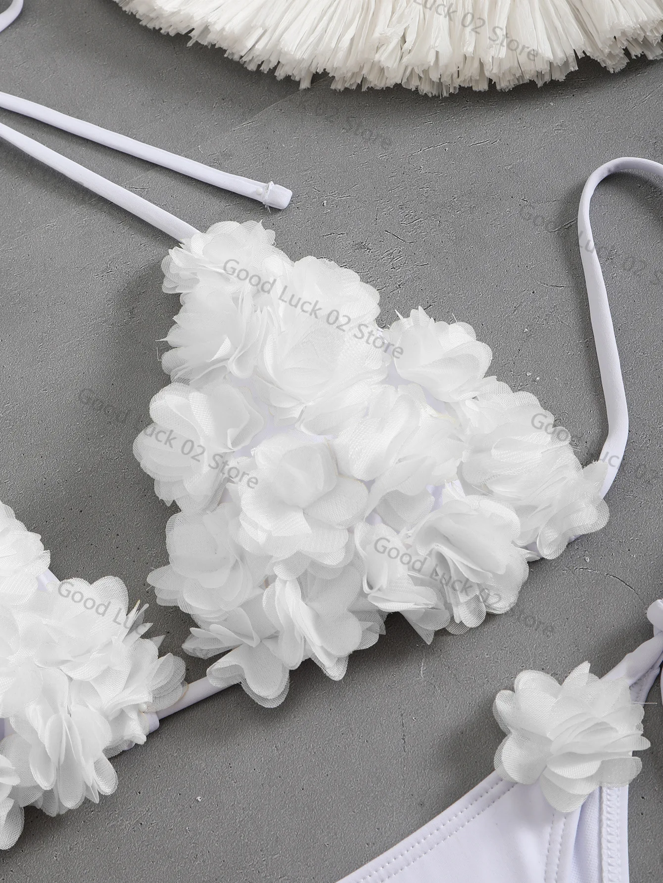 2025 novo sexy micro cintura baixa conjuntos de biquíni sólido banho feminino maiô com tiras brasileiro floral beachwear maiô biquini