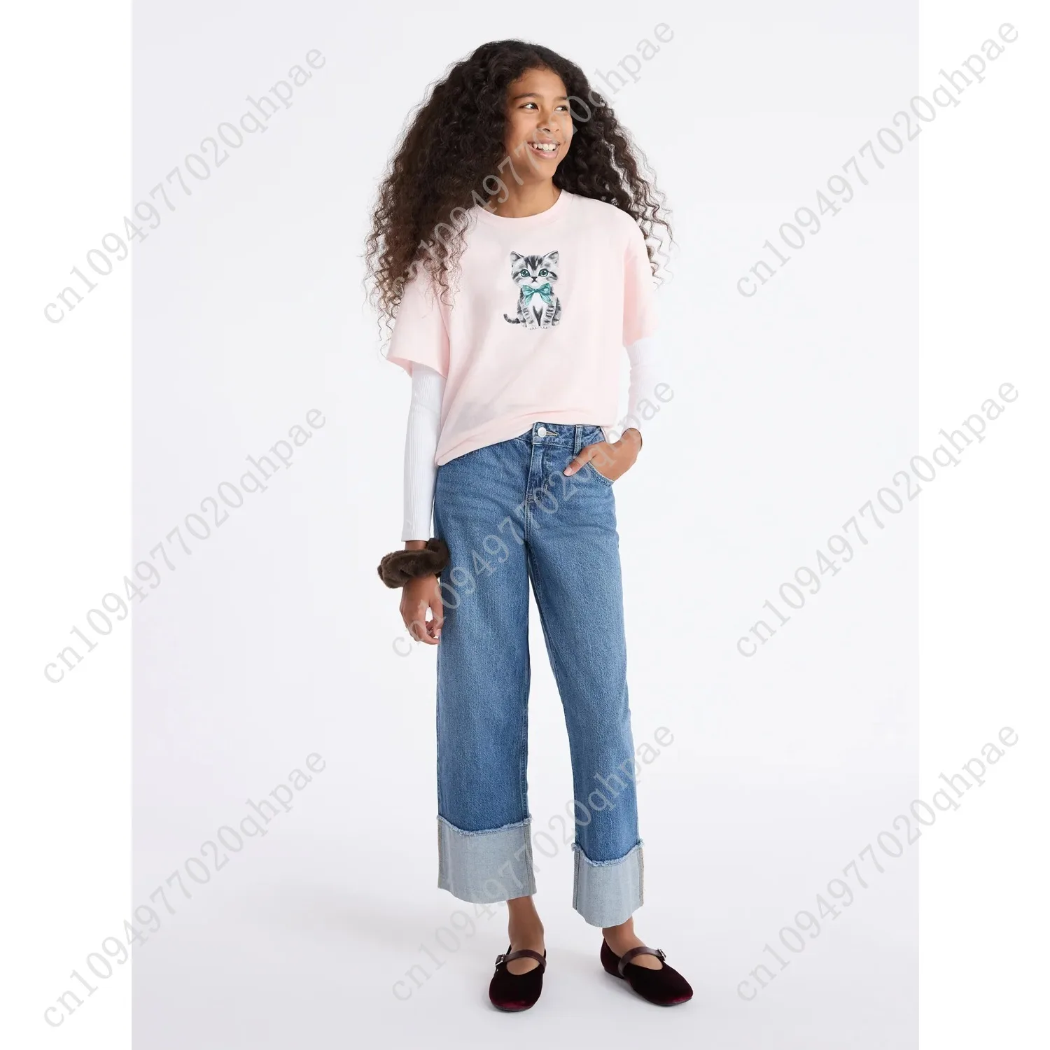 Weekend Academy Girls Short Sleeve Boxy Graphic T-Shirt, Sizes 4-18