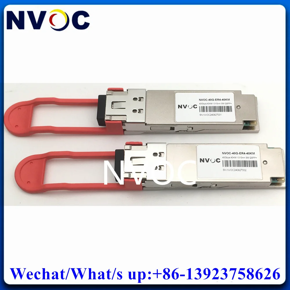 4Pcs 40Gb/s QSFP 40KM ER4 Duplex LC SMF 1270-1330nm Fiber Module QSFP-40G-ER4 Compatible 40GBASE-ER4 40km LC DOM Transceiver