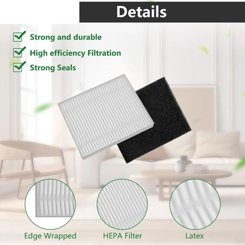 ชุดอุปกรณ์เสริมอะไหล่สำหรับ L50สะอาด eufy, L50 SES, L60, L60 SES, L60หุ่นยนต์ดูดฝุ่นไฮบริด