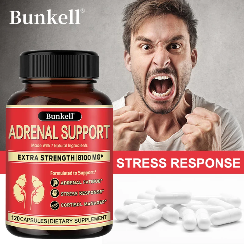 Premium Adrenal and Cortisol Health Supplement - Helps Relieve Mood and Stress, Boosts The Immune System and Energy Production